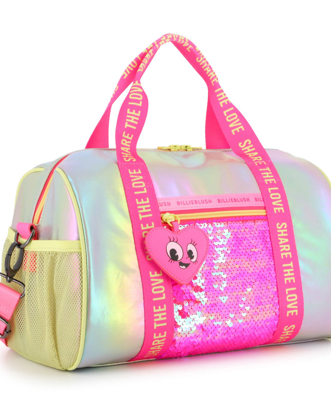 Kids Atelier Billieblush Iridescent Sequin Bowling Bag