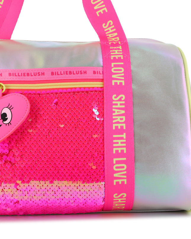 Kids Atelier Billieblush Iridescent Sequin Bowling Bag