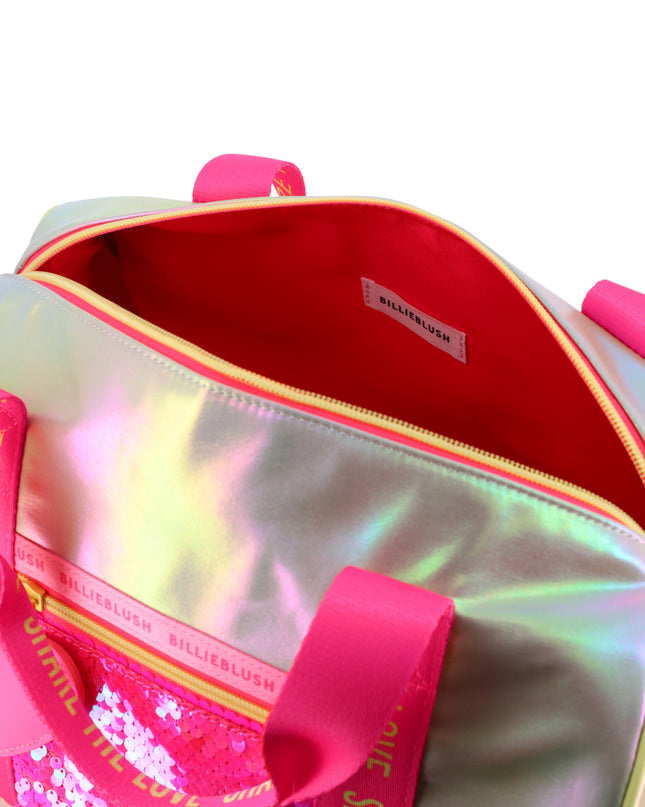 Kids Atelier Billieblush Iridescent Sequin Bowling Bag