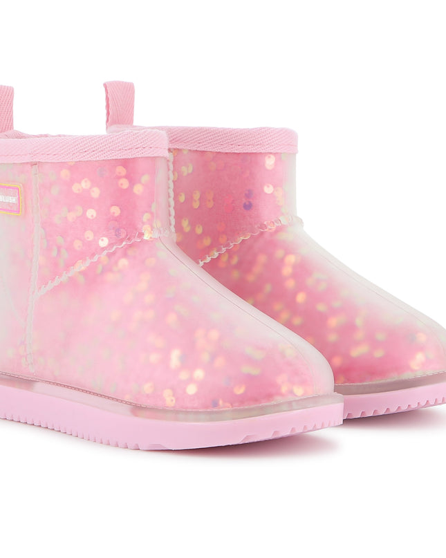 kidsatelier-Billieblush-Pink Sequin Apres Ski Boots