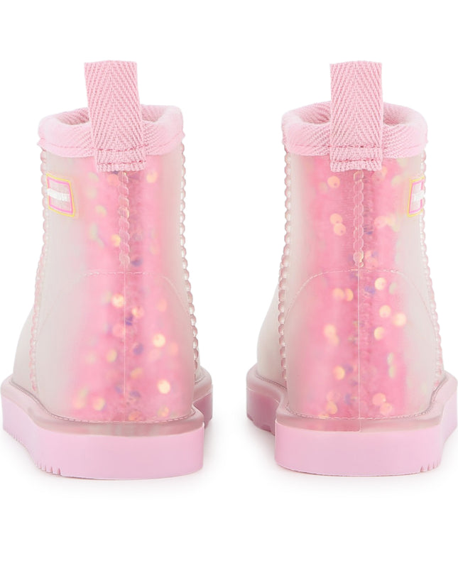 kidsatelier-Billieblush-Pink Sequin Apres Ski Boots