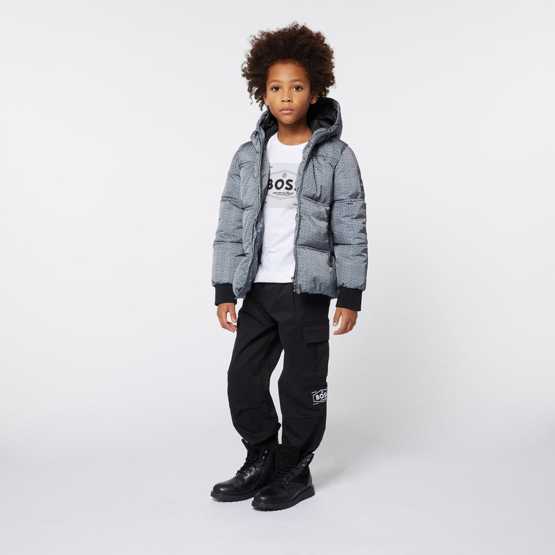 Black Logo Cargo Pants