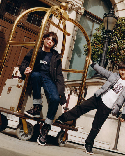 Black Logo Cargo Pants