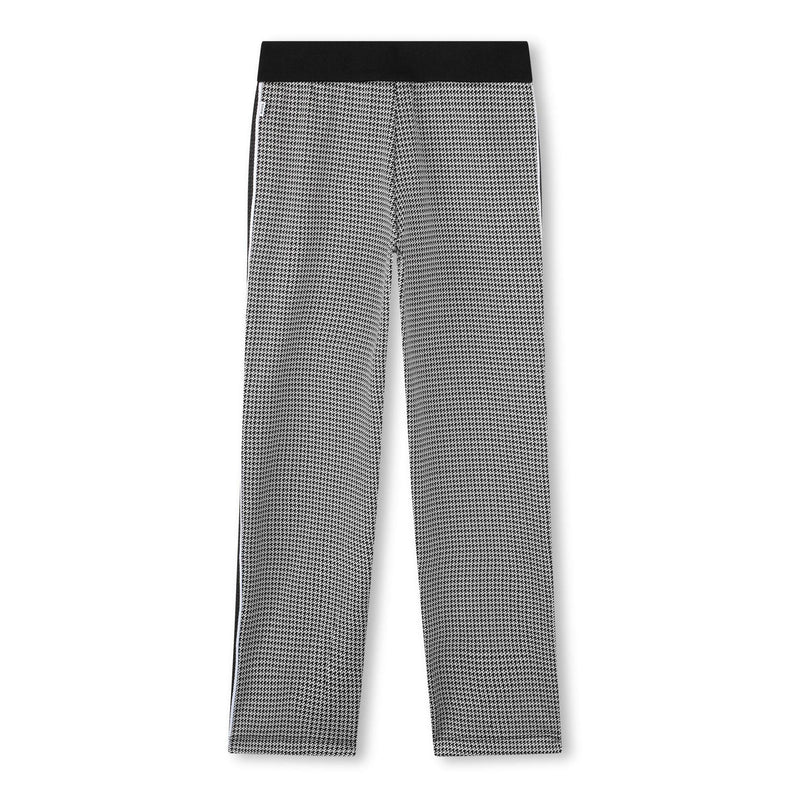 Black Plaid Houndstooth Trousers