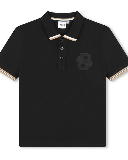 Black Double B Logo Polo
