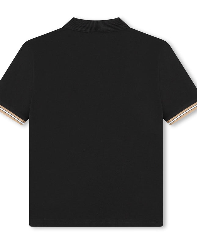 Black Double B Logo Polo
