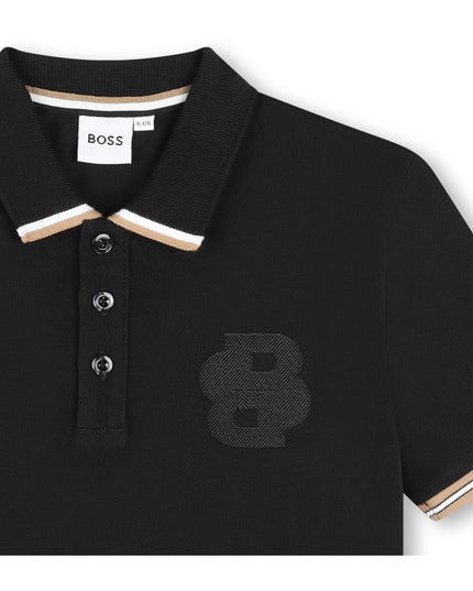 Black Double B Logo Polo