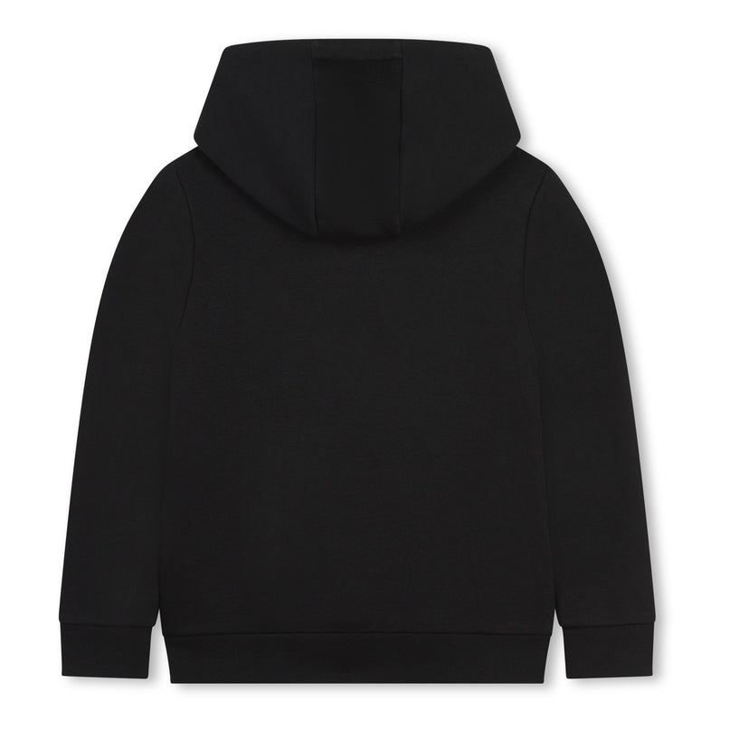 Black Hooded Logo Sweatshirt