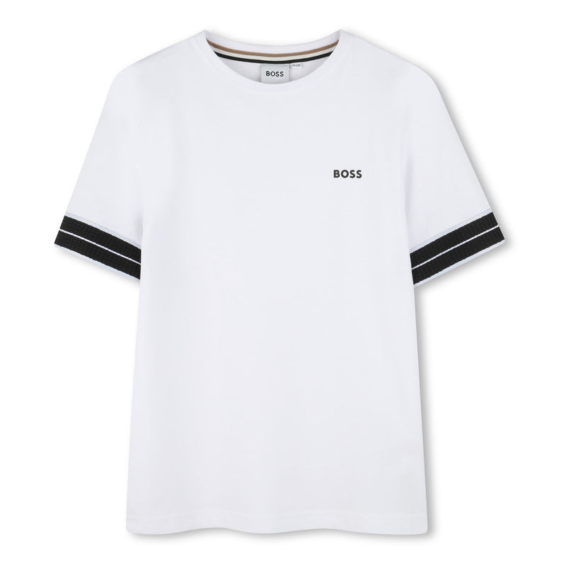 White Logo Crewneck T-Shirt