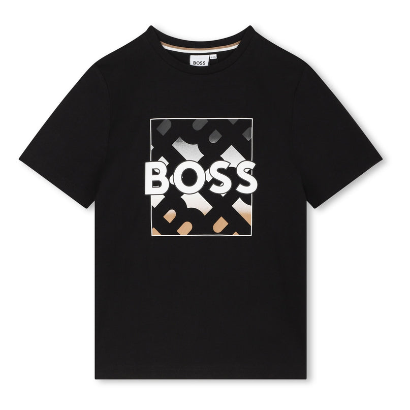 Black Monogram Logo T-Shirt