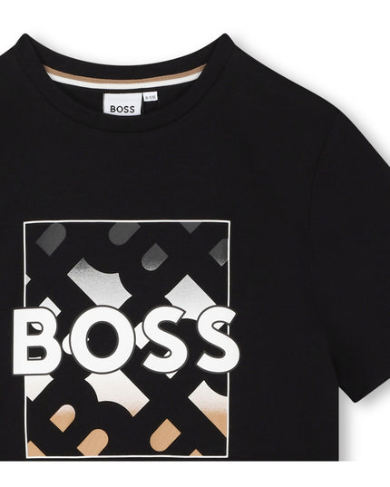 Black Monogram Logo T-Shirt