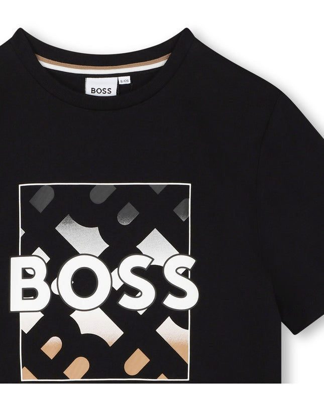 Black Monogram Logo T-Shirt