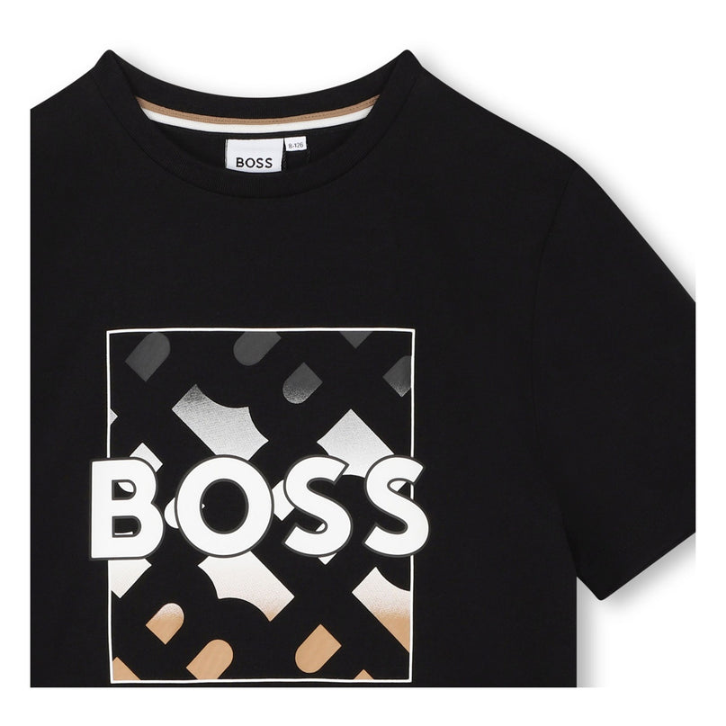 Black Monogram Logo T-Shirt