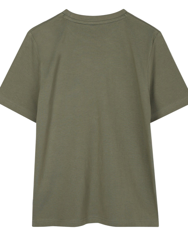 Kids Atelier-Boss-Olive Green Short Sleeves T-Shirt
