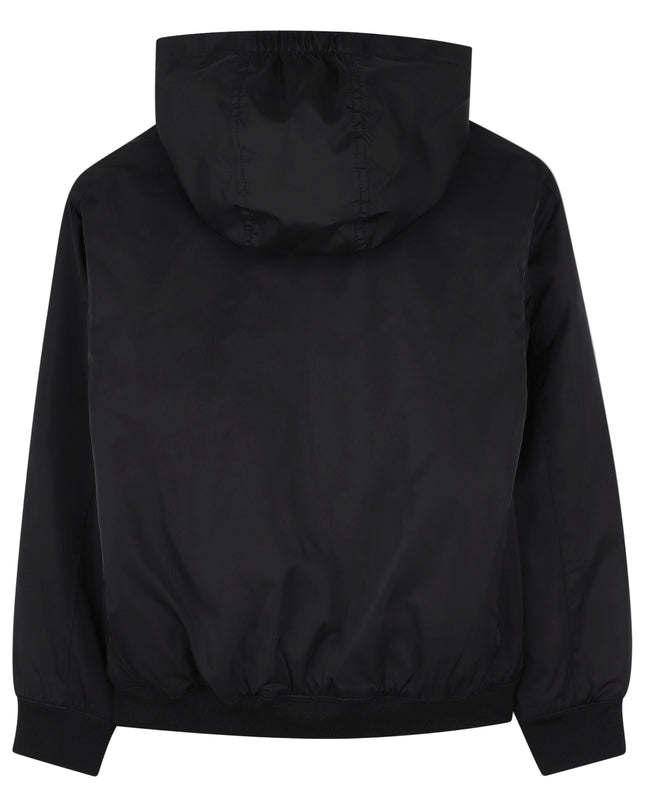 Kids atelier-Boss-Black Padded Jacket for Boys