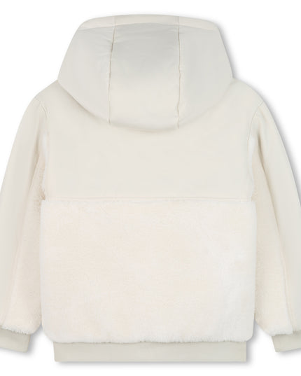 Kids Atelier Boss Cream Hooded Jacket with Plush Panels