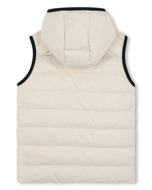 Kids atelier-Boss-Beige Reversible Puffer Jacket