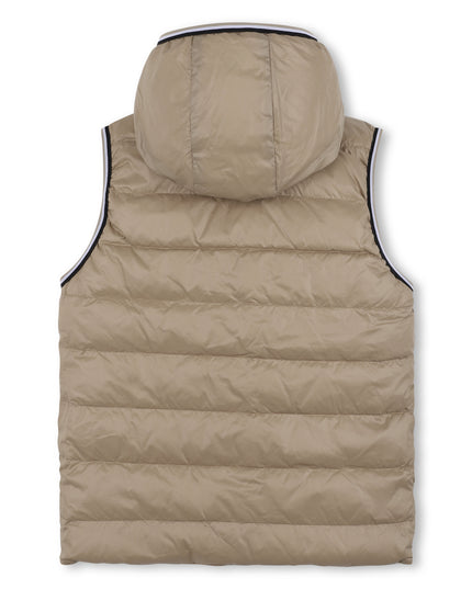 Kids atelier-Boss-Beige Reversible Puffer Jacket