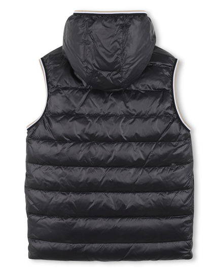 Kids atelier-Boss-Green Reversible Puffer Jacket