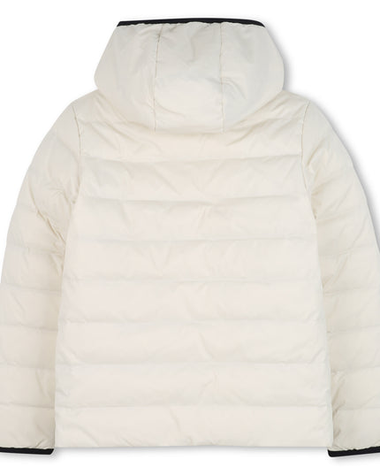 Kids Atelier-Boss-Beige Hooded Puffer Coat