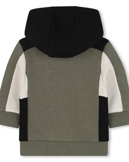 Kids Atelier-Boss-Khaki Green Cardigan