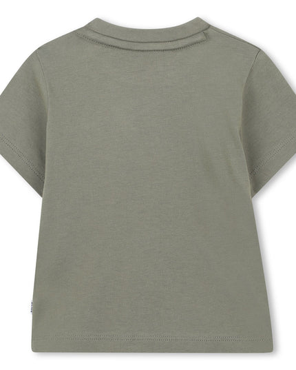 Kids atelier-Boss-Olive Green Short Sleeve T-Shirt