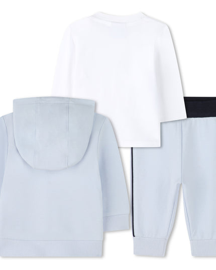 Kids Atelier-Boss-Baby Boys Blue & White Logo Tracksuit Set