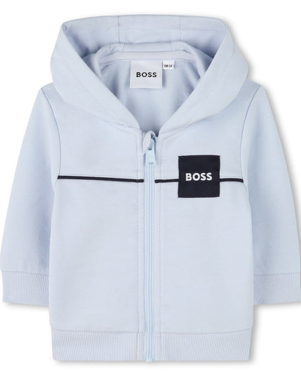 Kids Atelier-Boss-Baby Boys Blue & White Logo Tracksuit Set