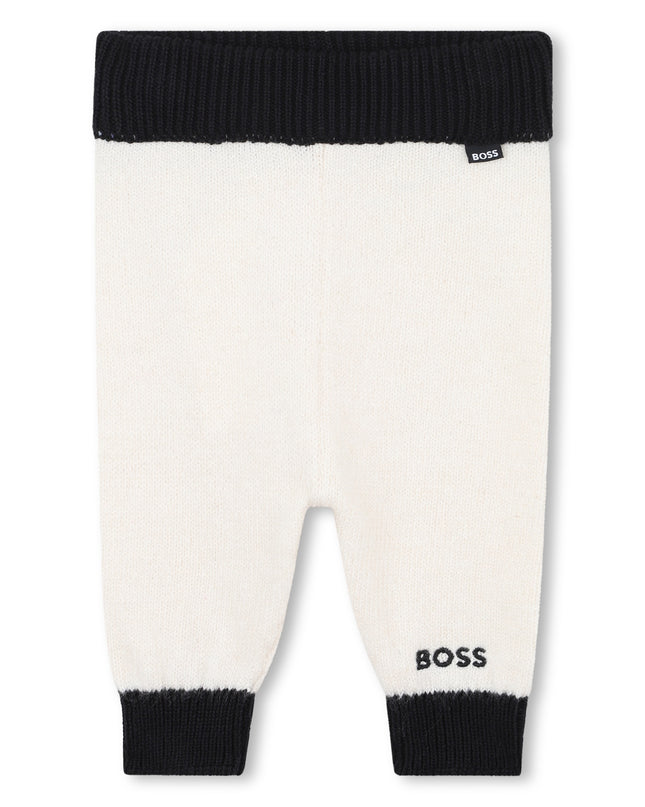 Kids Atelier-Boss-Baby Boys Off-White Logo Tracksuit Set