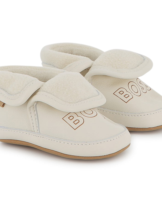Kids Atelier-Boss-Off-White Slippers