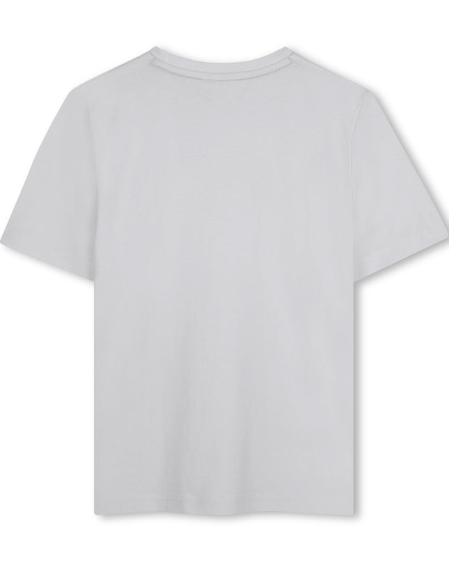 kids atelier boss Chine Grey Logo Print T-Shirt