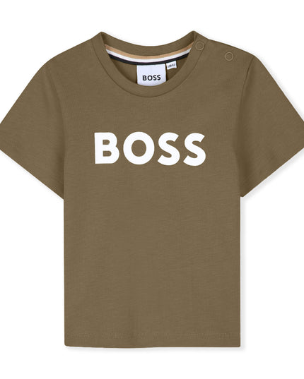 kids atelier Boss Dark Stone BOSS Logo T-Shirt