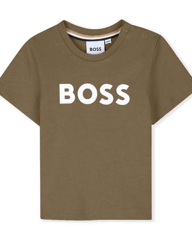 kids atelier Boss Dark Stone BOSS Logo T-Shirt