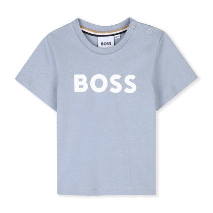 kids atelier boss Light Blue BOSS Logo T-Shirt