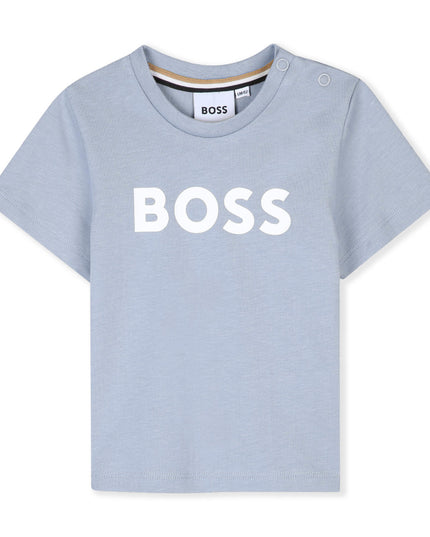 kids atelier boss Light Blue BOSS Logo T-Shirt