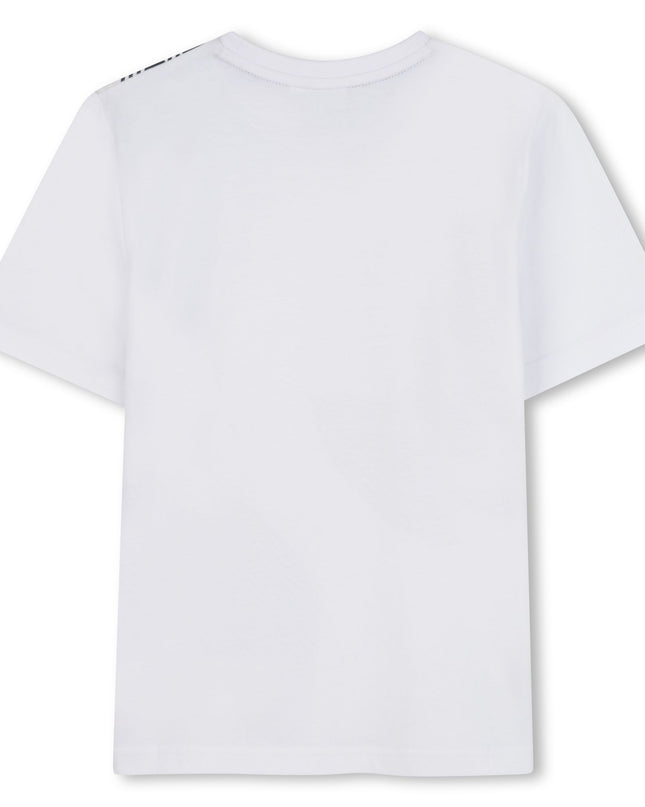 Kids atelier-Boss-Boys White Logo T-Shirt