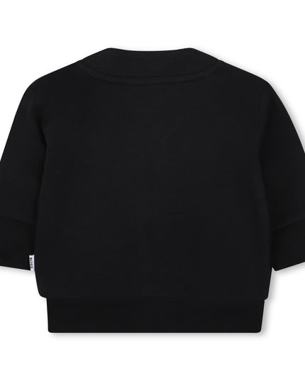 Kids atelier-Boss-Kids wear Black Button-Up Cardigan for Babies