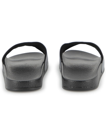 kids atelier boss Black & Gray Grid Slides