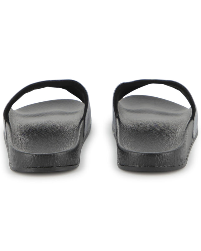kids atelier boss Black & Gray Grid Slides