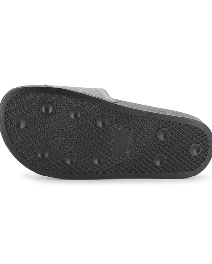 kids atelier boss Black & Gray Grid Slides