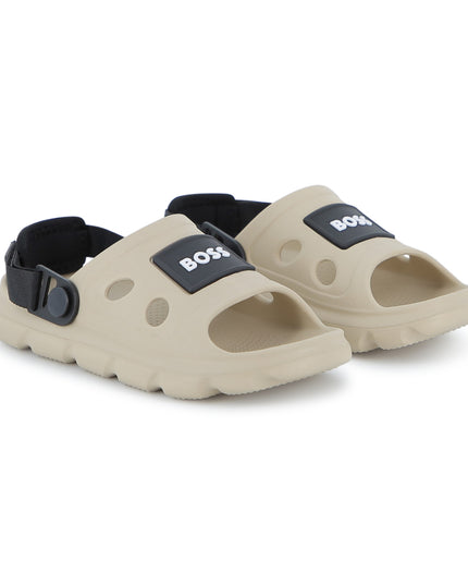 kids atelier boss Beige BOSS Patch Sandals