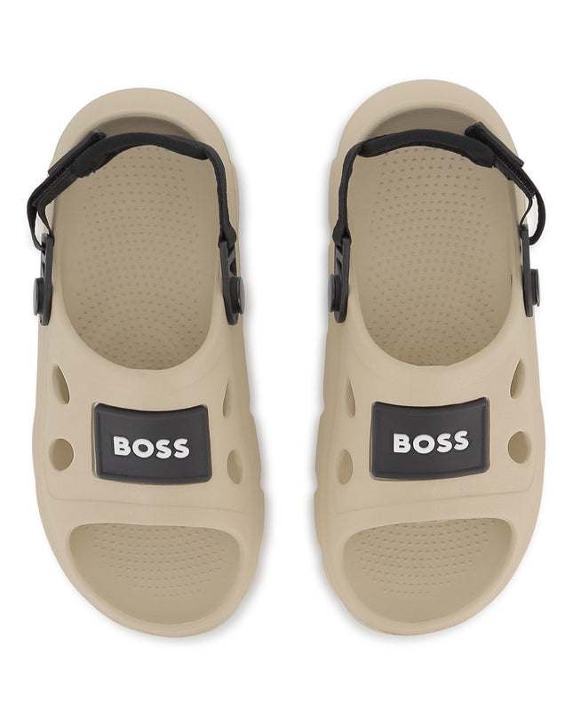kids atelier boss Beige BOSS Patch Sandals