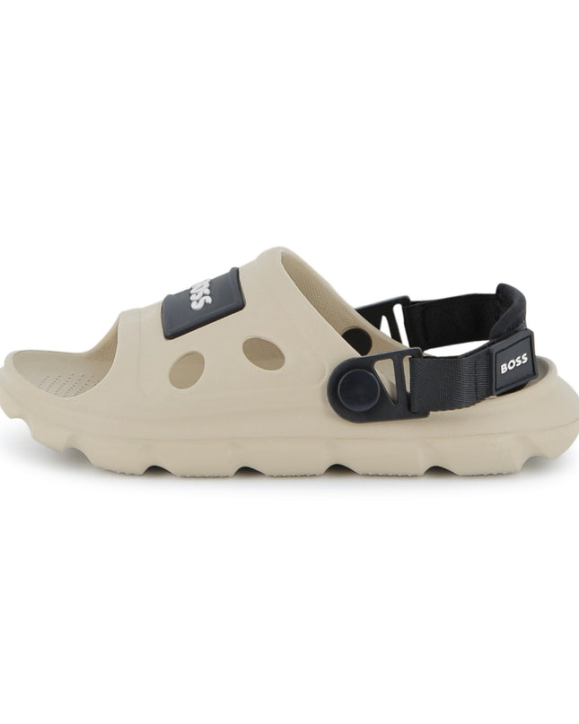 kids atelier boss Beige BOSS Patch Sandals
