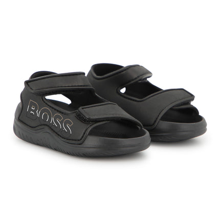 kids atelier boss Black BOSS Velcro Sandals
