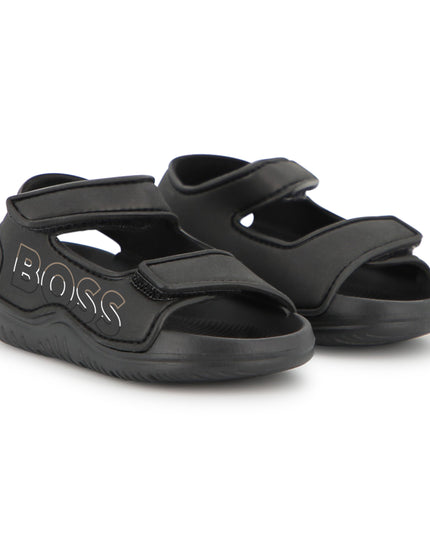 kids atelier boss Black BOSS Velcro Sandals