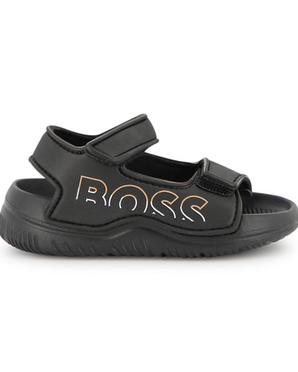 kids atelier boss Black BOSS Velcro Sandals