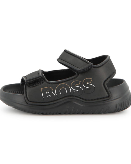 kids atelier boss Black BOSS Velcro Sandals