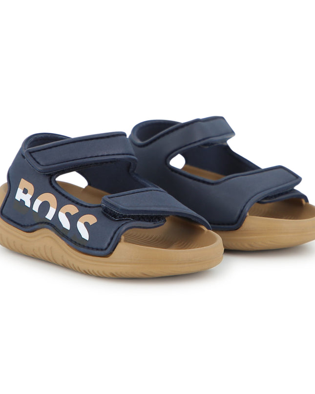 kids atelier boss Navy BOSS Velcro Sandals
