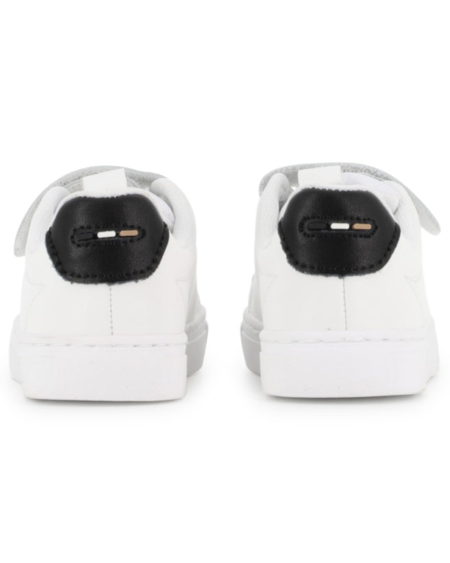kids atelier boss White BOSS Strap Sneakers