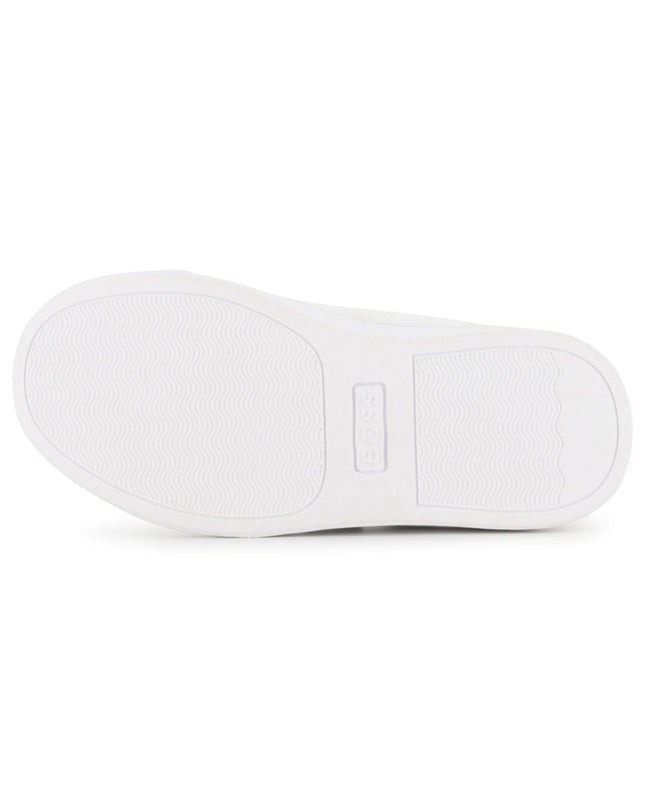 kids atelier boss White BOSS Strap Sneakers